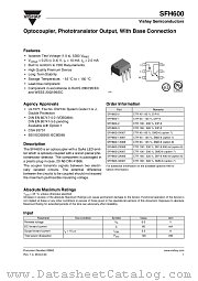 SFH600-3 datasheet pdf Vishay