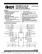 IDT70V3579S4BC8 datasheet pdf IDT