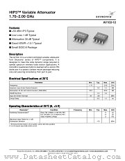 AV102-12 datasheet pdf Skyworks Solutions