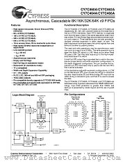 CY7C464A-25PC datasheet pdf Cypress