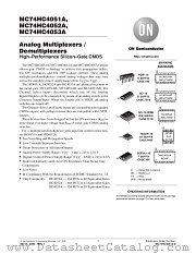 MC74HC4052AD datasheet pdf ON Semiconductor