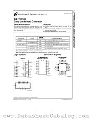 54F182DMQB datasheet pdf National Semiconductor