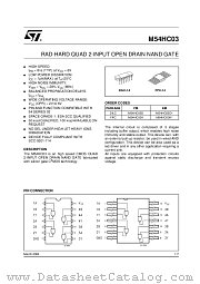M54HC03D datasheet pdf ST Microelectronics