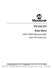 PIC16C433-E/SO datasheet pdf Microchip