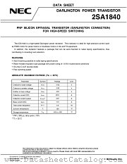 2SA1840 datasheet pdf NEC