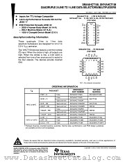 SN74AHCT158DBR datasheet pdf Texas Instruments