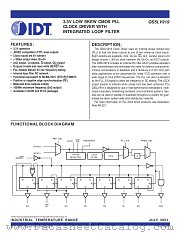 QS5LV919-133J datasheet pdf IDT