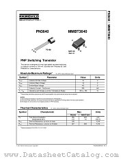 PN3640_D26Z datasheet pdf Fairchild Semiconductor