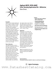 AECS-1010-AA02 datasheet pdf Agilent (Hewlett-Packard)