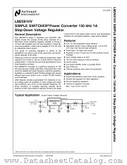 LM2591HVSX-ADJ datasheet pdf National Semiconductor