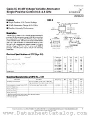 AV105-12 datasheet pdf Skyworks Solutions