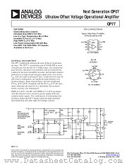 OP77AZ/883C datasheet pdf Analog Devices
