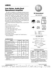LM833N datasheet pdf ON Semiconductor