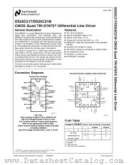 DS26C31TN datasheet pdf National Semiconductor