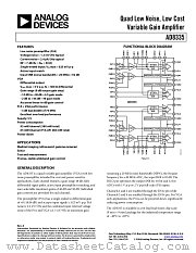 AD8335ACPZ datasheet pdf Analog Devices