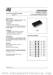 ESDA25DB3RL datasheet pdf ST Microelectronics