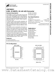 ADC08351EVALLP datasheet pdf National Semiconductor