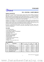 W981216BH-75I datasheet pdf Winbond Electronics