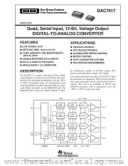 DAC7617UB/1K datasheet pdf Texas Instruments