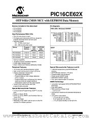 PIC16CE624-04I/P datasheet pdf Microchip