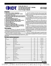 IDT71T75902S75BG8 datasheet pdf IDT