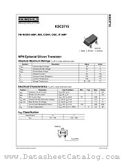 KSC2715YMTF datasheet pdf Fairchild Semiconductor