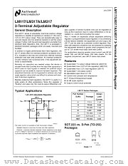 LM317A MWC datasheet pdf National Semiconductor
