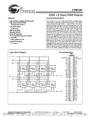 CYM1441PZ-25C datasheet pdf Cypress