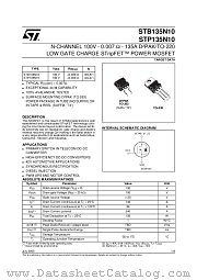 STP135N10 datasheet pdf ST Microelectronics