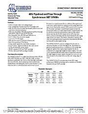 GS840Z18A datasheet pdf GSI Technology