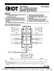 IDT707288L15PF datasheet pdf IDT