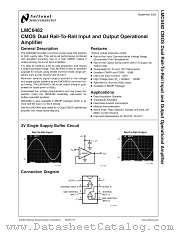 LMC6482IMMX datasheet pdf National Semiconductor
