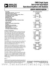 AD8591ART-REEL datasheet pdf Analog Devices