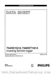 74AHCT1G14GW datasheet pdf Philips