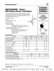 MJE5851 datasheet pdf ON Semiconductor