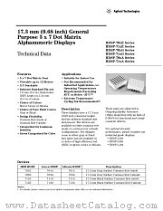 HDSP-711G datasheet pdf Agilent (Hewlett-Packard)