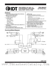 IDT70V9079L12PF8 datasheet pdf IDT