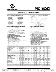 PIC16C62A-04/SP datasheet pdf Microchip