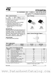STD16NF06LT4 datasheet pdf ST Microelectronics