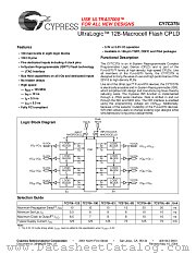 CY7C375I-66AC datasheet pdf Cypress