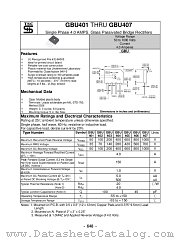 GBU405 datasheet pdf Taiwan Semiconductor