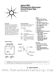 4N35 datasheet pdf Agilent (Hewlett-Packard)