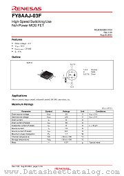 FY8AAJ-03F datasheet pdf Renesas