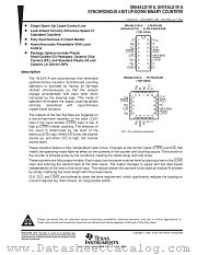 SN74ALS191ANSR datasheet pdf Texas Instruments