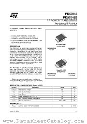 PD57045 datasheet pdf ST Microelectronics