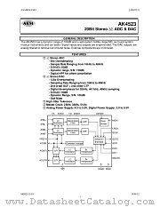 AK4523 datasheet pdf AKM