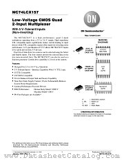 MC74LCX157DTR2 datasheet pdf ON Semiconductor