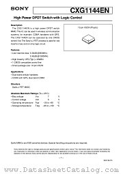 CXG1144EN datasheet pdf SONY