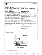 LM4925MMX datasheet pdf National Semiconductor