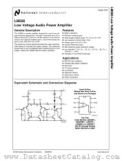 LM386MMX-1 datasheet pdf National Semiconductor